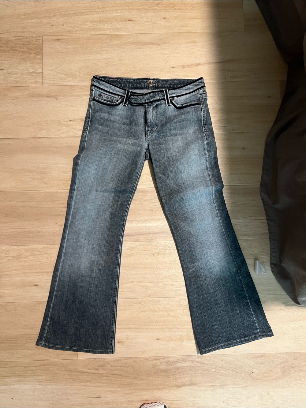 Women's Gray Bootcut Jeans - Classic Everyday Style